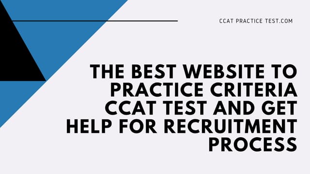 About Criteria Cognitive Aptitude Test (CCAT)